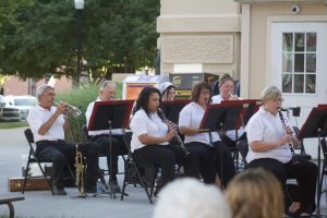 The Marshall Municipal Band concluded their 101st season with an evening concert on Thursday, Aug. 11. Danielle Linton-Hatfield/Democrat-News