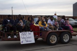 Winners from the 2022 Slater Fall Festival Baby Contest participated in the parade on Saturday evening, Oct. 15.