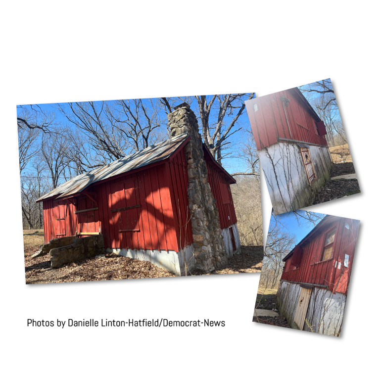 The Marshall Park Board receives comments on Wednesday evening, April 5, regarding the old Girl Scout cabin. A prior presentation on the cabin was given in February regarding renovations of the structure.