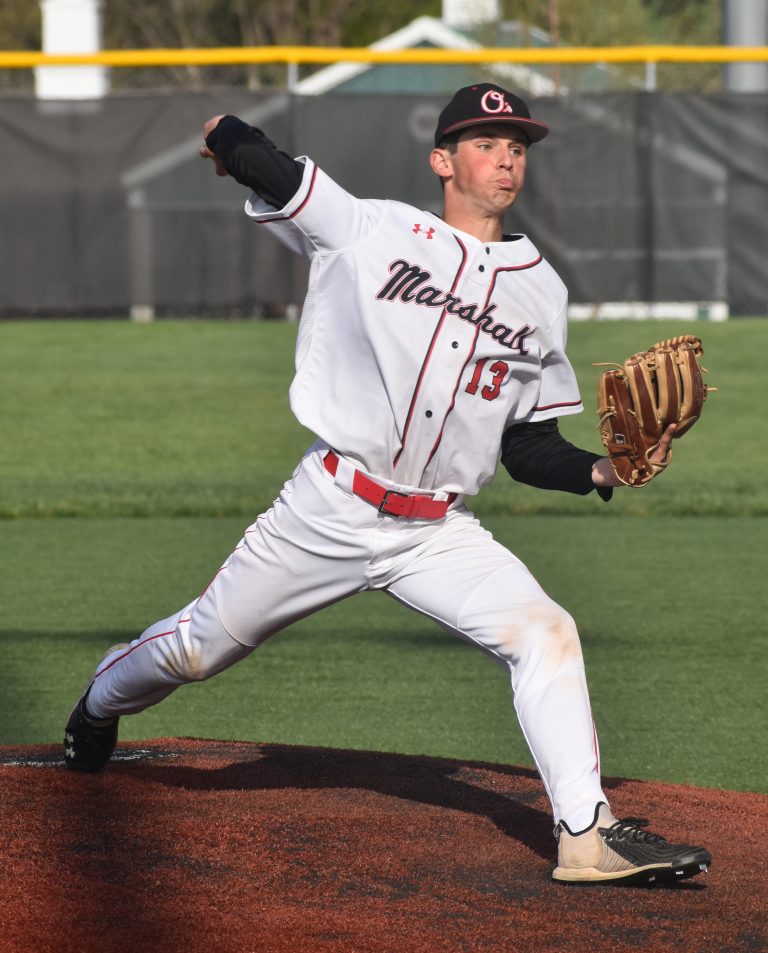 Owl sophomore Ian Miles pitched five effective innings in a 3-1 victory at Boonville Thursday. (Hobby King/Democrat-News)