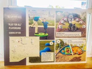 The Marshall Park Board on Wednesday evening, June 7, unanimously approved to add a gaming option to the all-inclusive playground. Pictured above is the equipment which will be replacing the old track under the canopy area. Danielle Linton-Hatfield/Democrat-News
