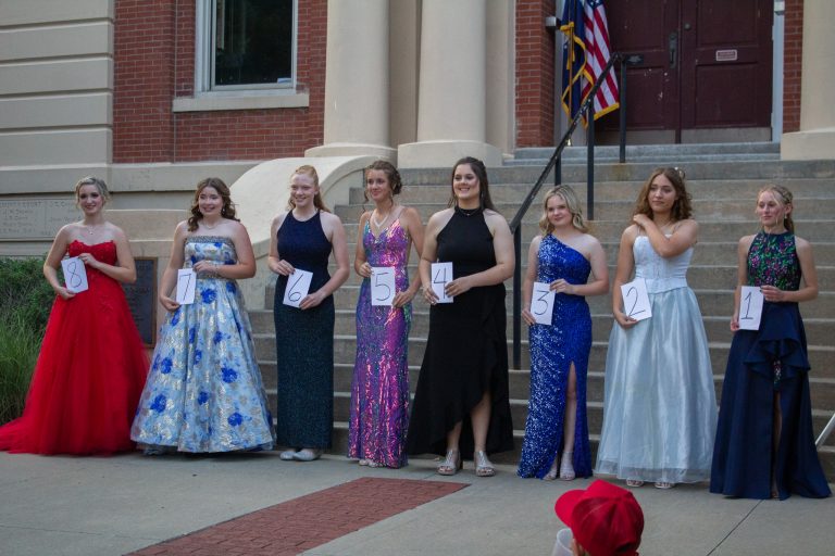 This past weekend for the annual barbecue event in Saline County the princess and queen pageants took place after the talent show. Contestants walked in front of judges outside the Saline County Courthouse on Saturday evening, June 3. Danielle Linton-Hatfield/Democrat-News