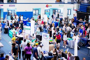 State Fair Community College students and members of the community at last year’s Job and College Transfer Fair in the Fred E. Davis Multipurpose Center on the SFCC — Sedalia campus. Contributed image