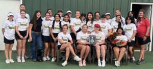 The Lady Owls are (from left): front (seated), Alizah Russell, Bailey Kueker, Holly Huston, Ashley Turcios; middle, Kate-Lynn O’Donnell, Kady Dickson-Sayer, Reagan Russell, Kellin Fann, Jasmine Salmeron, Fatima Rubio, Avery Evans, Kaylen Alvarez, Bailey Riley, Heidi Jimenez, Darmius Escarate; back, assistant coach Dustin Blankenship, Emily Reith, Laila Trelow, Piper Brunson, Kennedy King, Michelle Lin, Kelly Rubio, Sofie Messing, Dianna Escarate, head coach Haley Tietz. Not pictured: Lauren Chaney-King and Brianna Carrillo. (Contributed image)