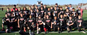 The Marshall Owls Youth 5th- and 6th-Grade football team captured the Columbia Youth Football League championship Sunday by beating the Columbia Hickman Junior Kewpies 21-16. (Contributed image)