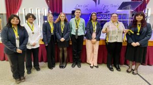 Pictured left to right are the following: Ashley Turcios; Marjorie Barcenas; Piper Brunson; Brianna Carrillo; Whit Thomas; Dianna Escarate; Sydny Shivers; and Jaidan VanVacter. Not pictured are Jackson Hazell, Michelle Lin, Shyleigh Thomas and Randy Vazquez. Contributed image