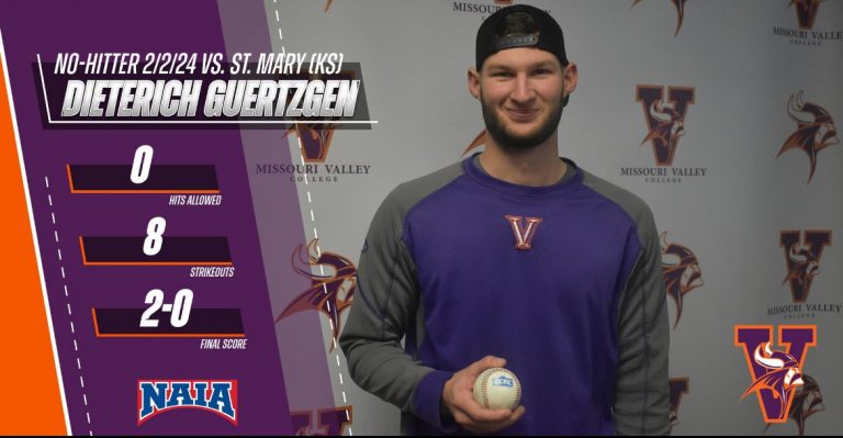 Dieterich Guertzgen. (Photo/Graphic courtesy of Missouri Valley College Athletics)